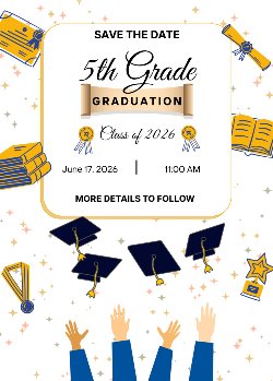 Save the date flyer